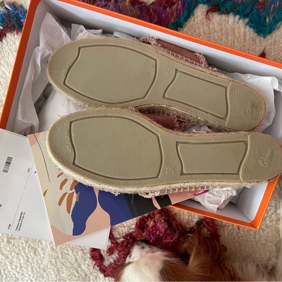 New in Box Castaner Palmera Espadrille Canvas Slide Sandals Rose-Made in Spain - Picture 4 of 5